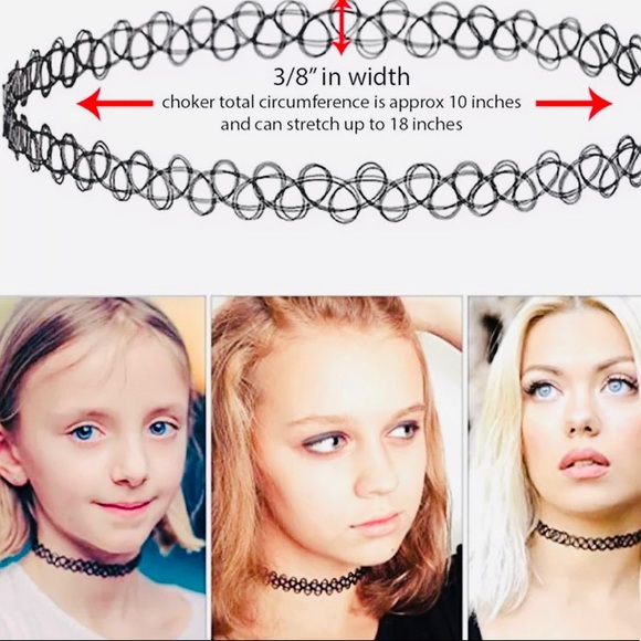 Henna Tattoo 3pc Choker Necklace Set - Picture 5 of 7